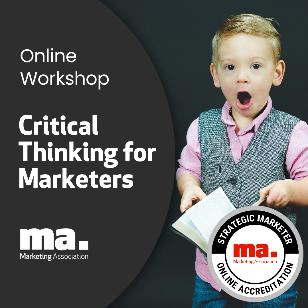 Critical Thinking for Marketers - Strategic Skills Online Accreditation  (1080 x 1080 px)