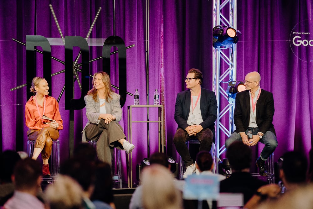 DDO2023 Mel Spencer, Tegan Yorwarth, David Bowes and Carsten Grueber on stage