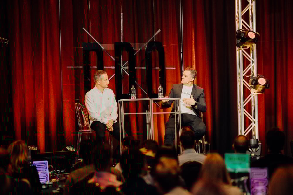 DDO2023 Richard Pook and Matt Farrugia on stage