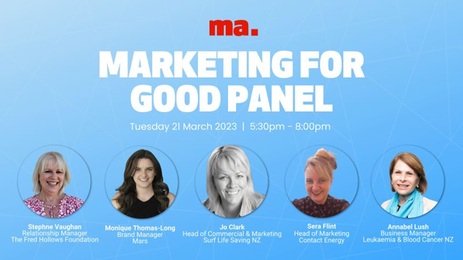 Marketing for Good Panel - Speakers at the event
