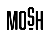 Mosh Social Media Logo Black on Transparent