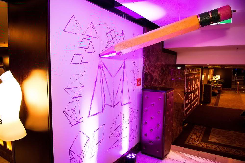 Pre-function area at the 2018 TVNZ-NZ Marketing Awards