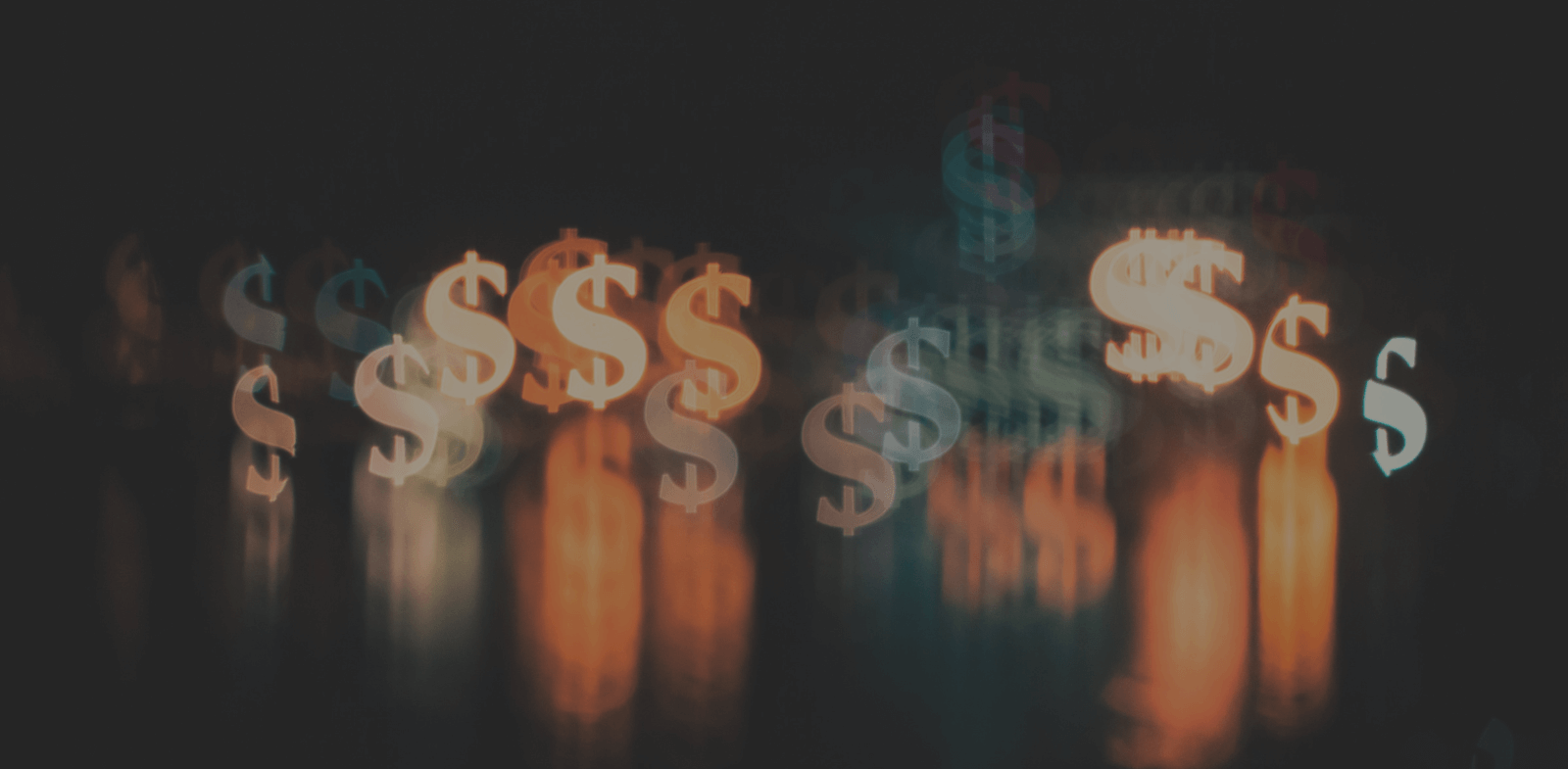 Abstract background of dollar signs