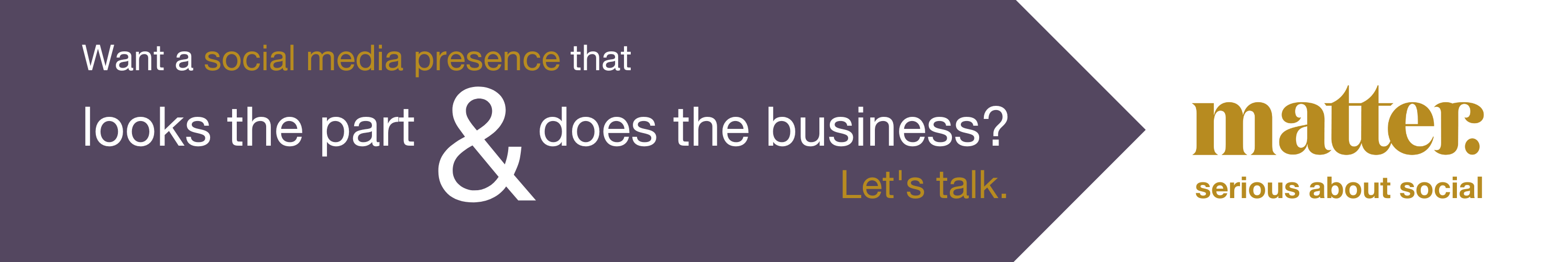 Want a social media presence that looks the part and does the business?