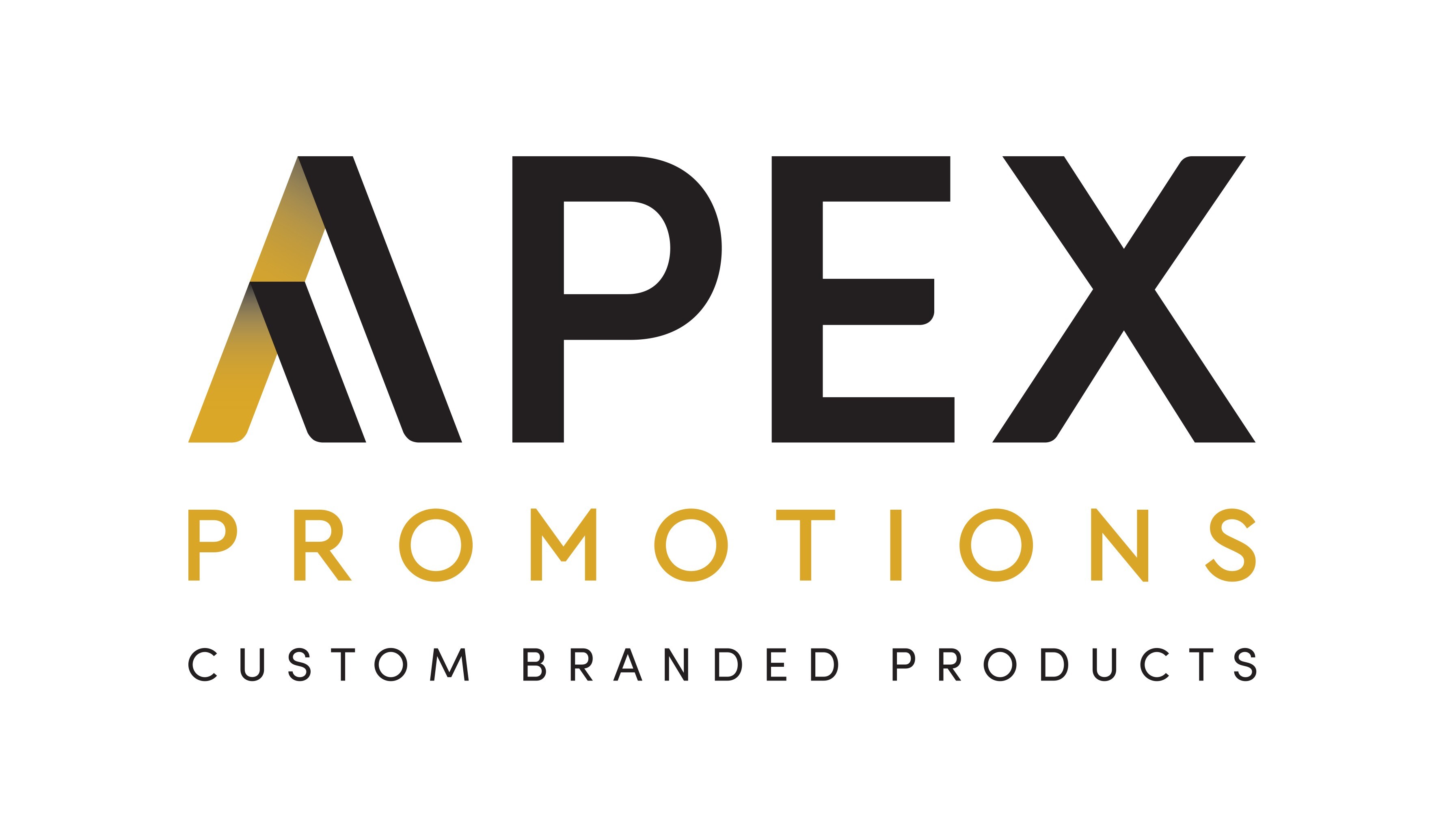 apex promotions logo full colour with tag line on white