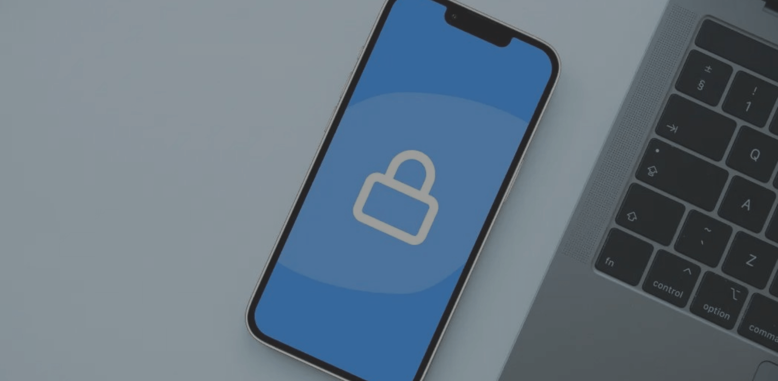 smartphone with padlock picture